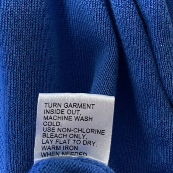 PAUL FREDRICK 1/4 Zip Sweater Men XXL Mock Neck Pullover Supima Cotton Blue - Picture 10 of 10